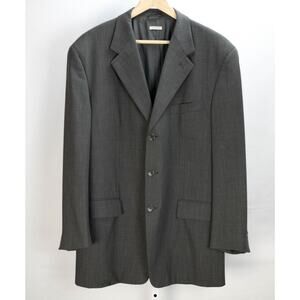 Vestimenta Suit Jacket Blazer Gray 3 Button Double Vent EU 54, US 44R